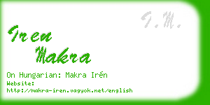 iren makra business card